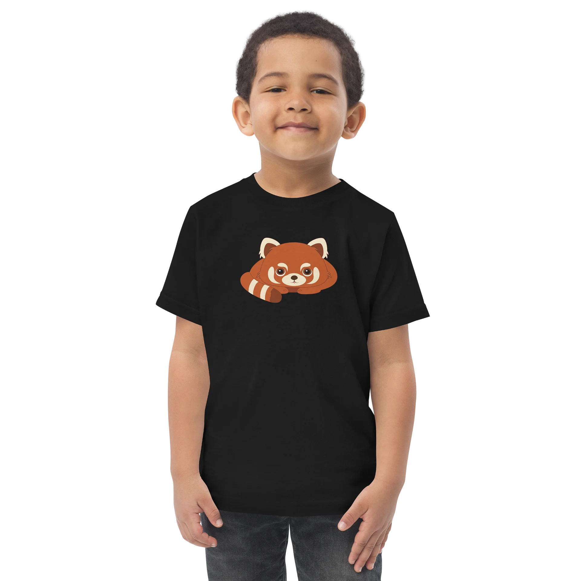 Woodland Animal Friends Red Panda Toddler Jersey T-Shirt product image (1)