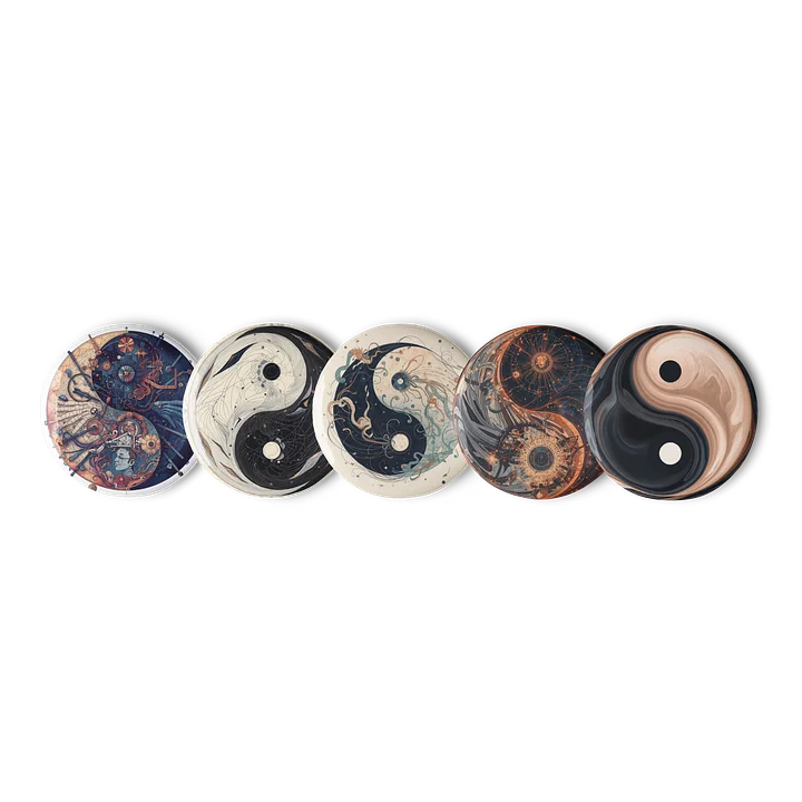 Cosmic Balance Art Pins (set 9) – Abstract Yin & Yang Collection product image (1)