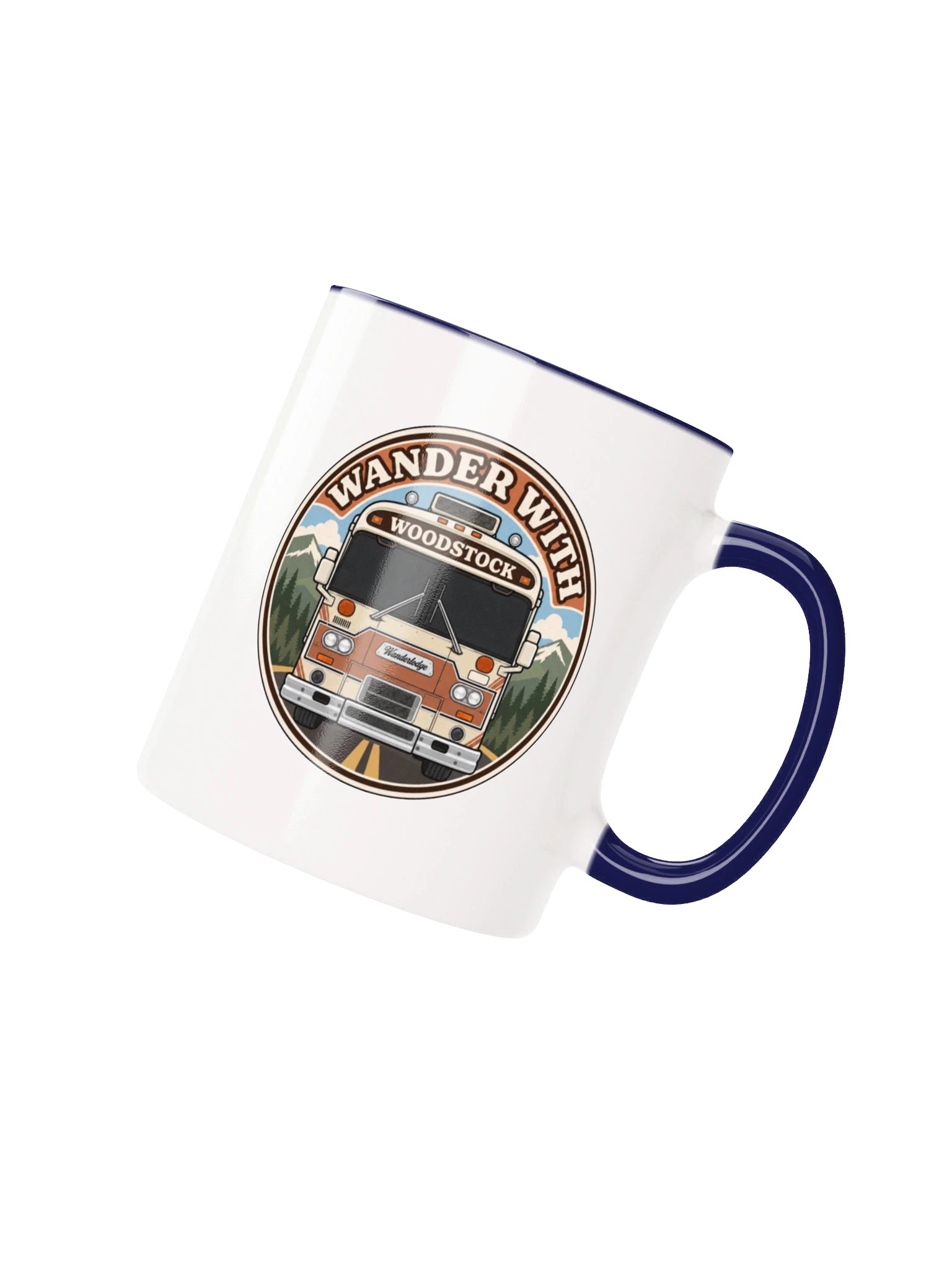 Woodstock Morning Miles Mug — Front & Center — Dark Windshield product image (2)