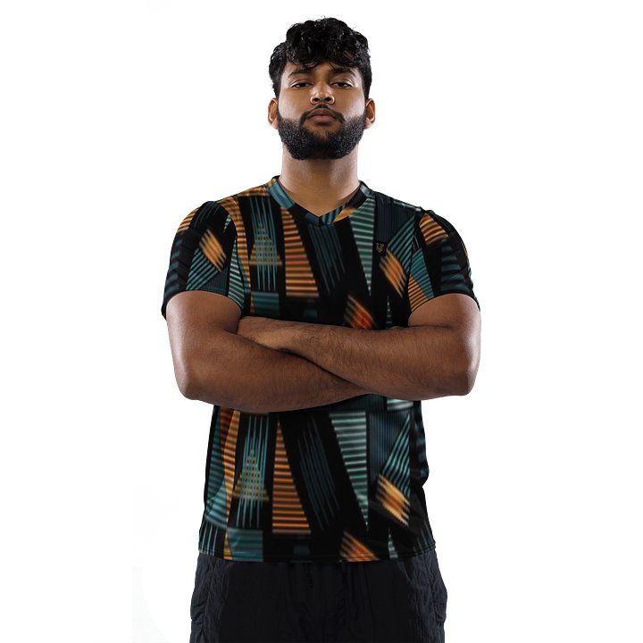 Lafate Store Designer Full Print Shirt Black Multicolor product image (2)