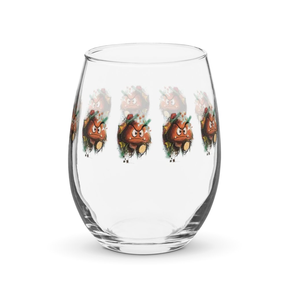 Goomba by StephyJ Stemless Wine Glass product image (10)
