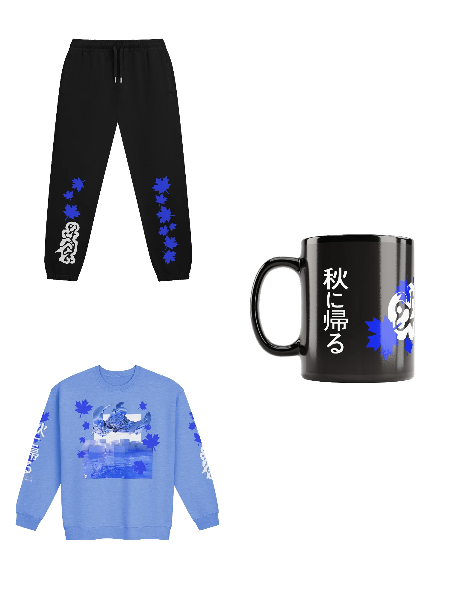 秋に帰る Return to Autumn Sweatshirt Bundle (Blue Edition) product image (1)