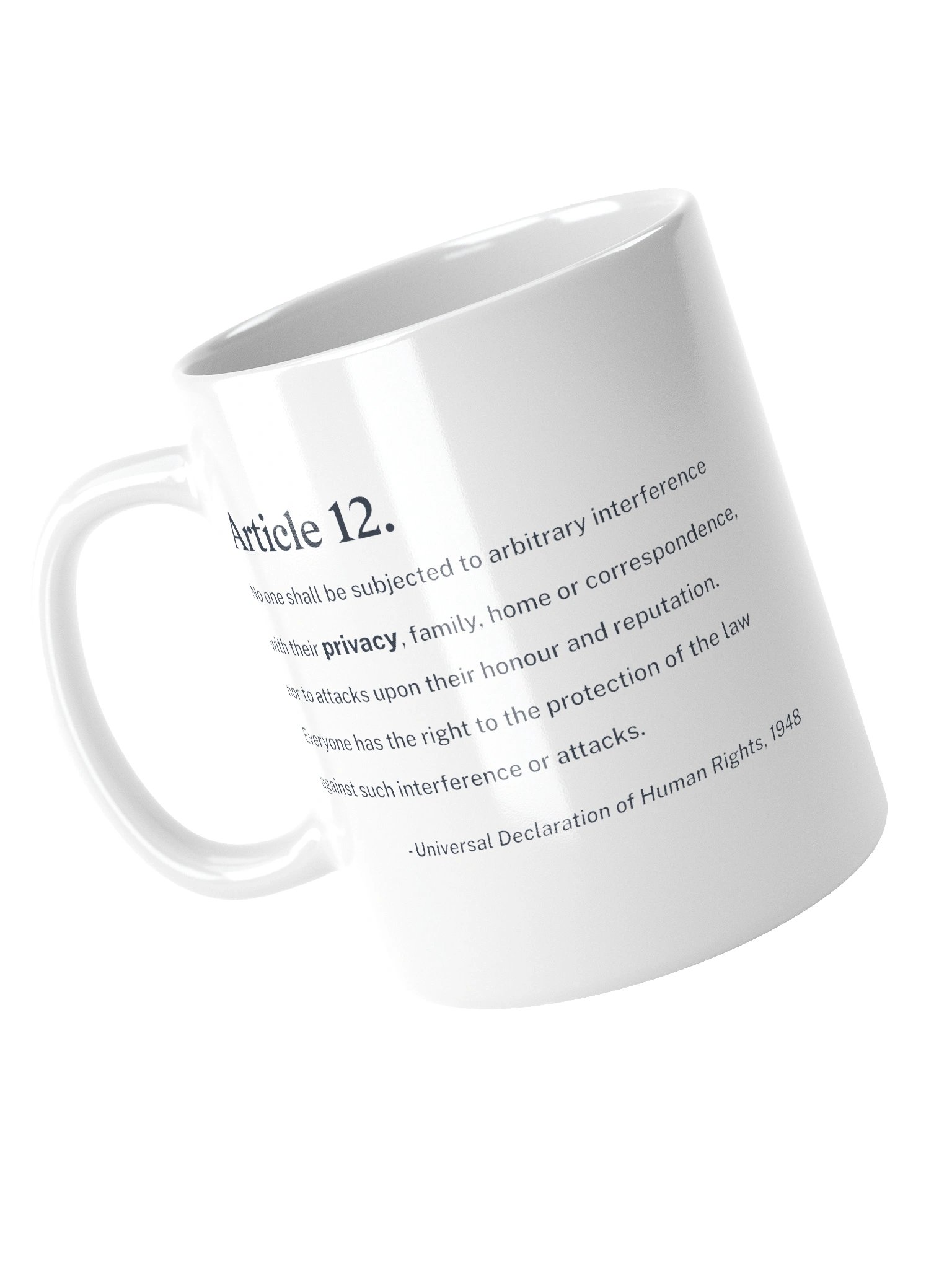 Article 12 - Mug (White) product image (4)