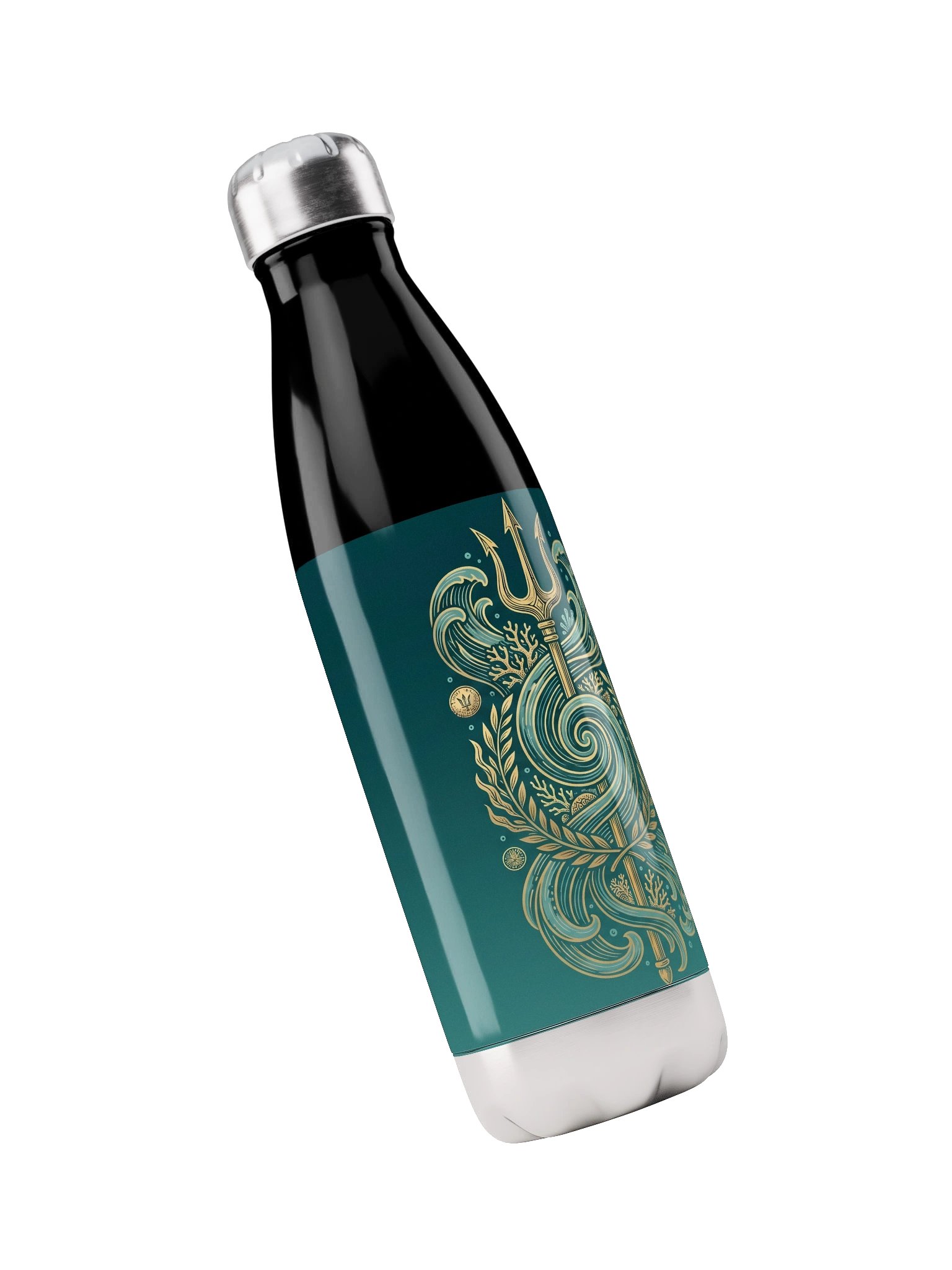 Poseidon Trident Stainless Steel Water Bottle – Greek Mythology Ocean Design product image (5)