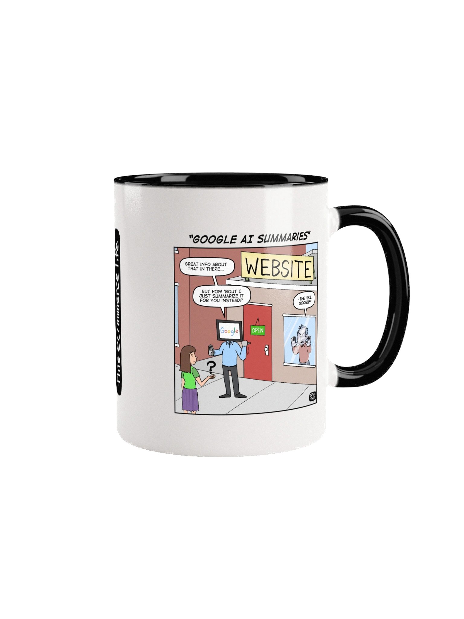 "Google AI summaries" mug product image (1)