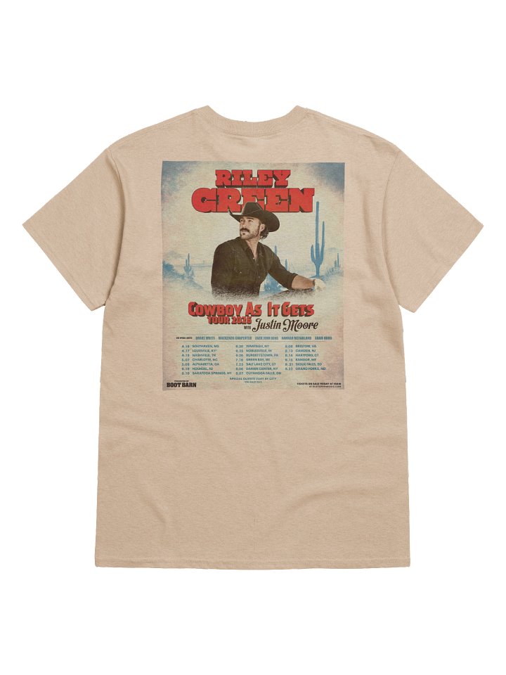 Riley Green Cowboy As It Gets Tour 2026 T-Shirt product image (10)