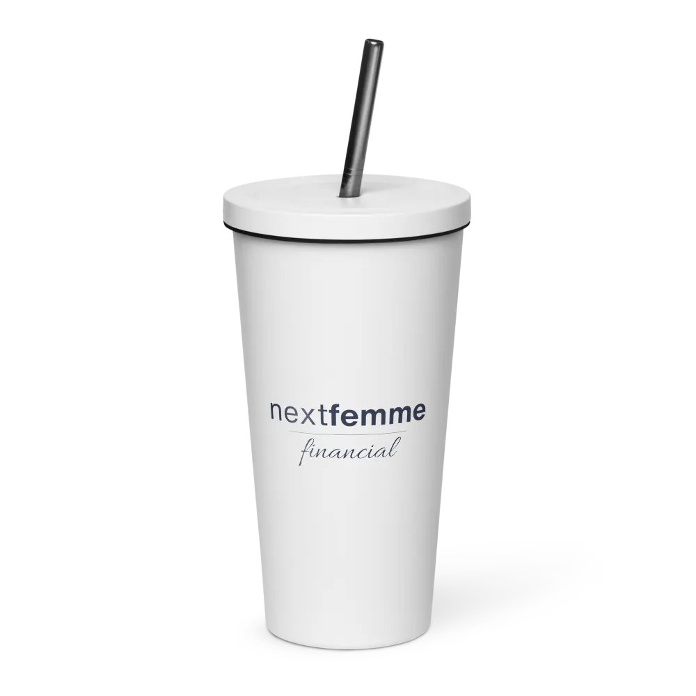 Insulated Tumbler Collection with Straw in Navy Logotype product image (1)
