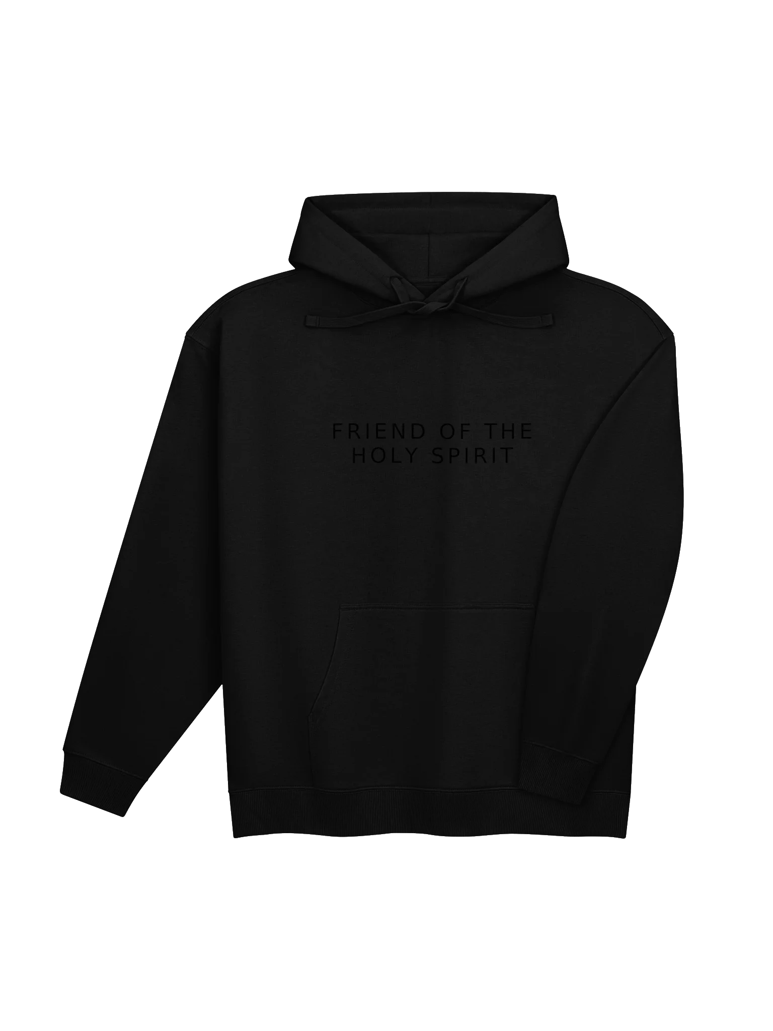 Friend of the Holy Spirit — Tonal Black Hoodie product image (12)