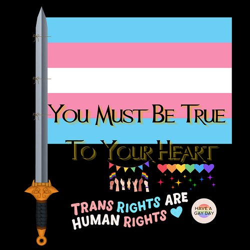 Always be true to your heart…inspired by the closing credits of Mulan #mulan #queer #trans #sticker #stickerart