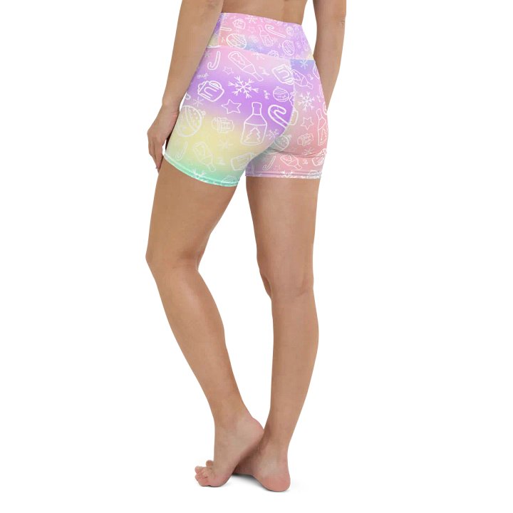 Limited Edition Christmas Tie Die Yoga Shorts product image (1)