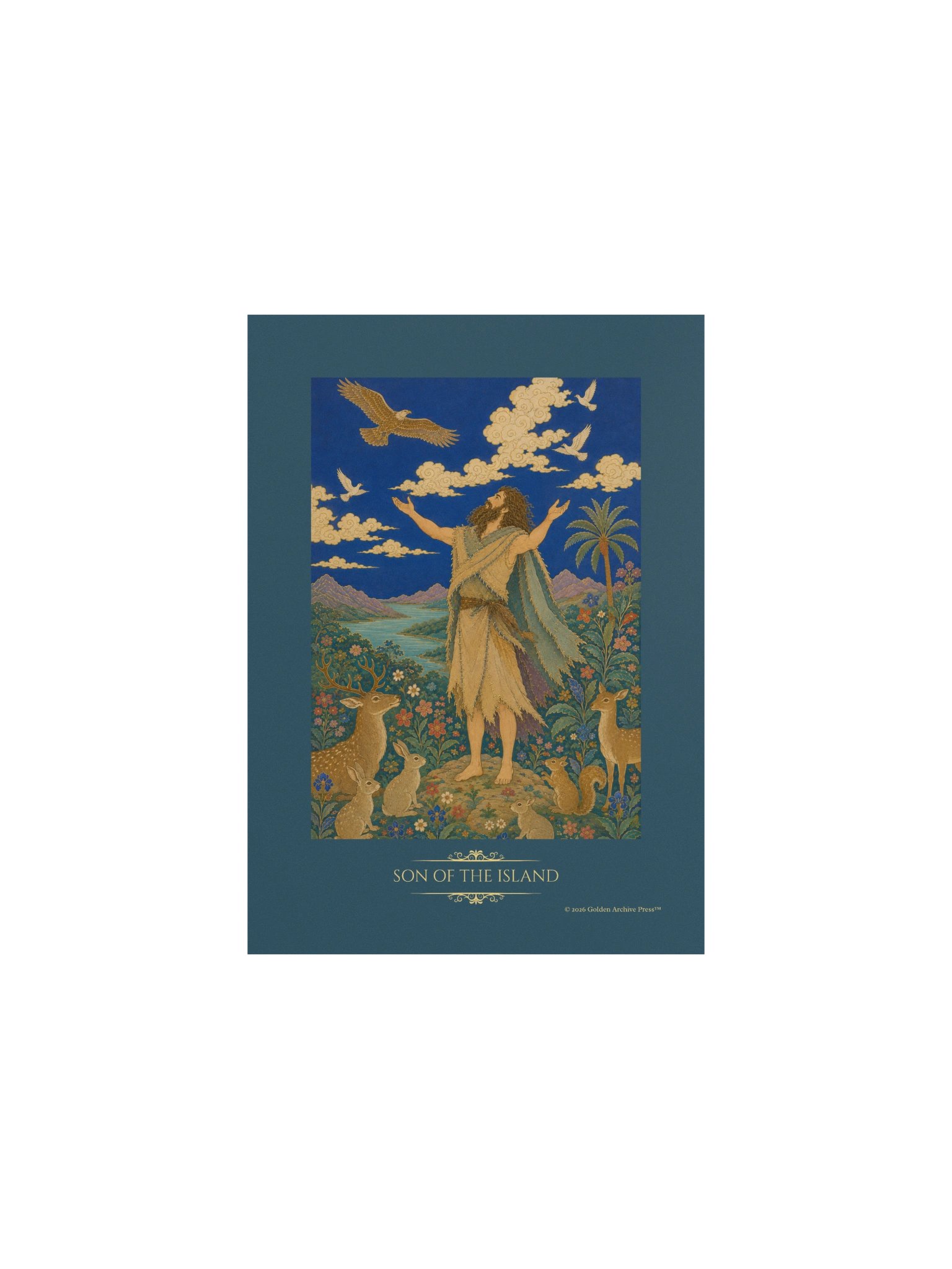 Son of the Island — Miniature Art Print (Man and Nature) product image (1)