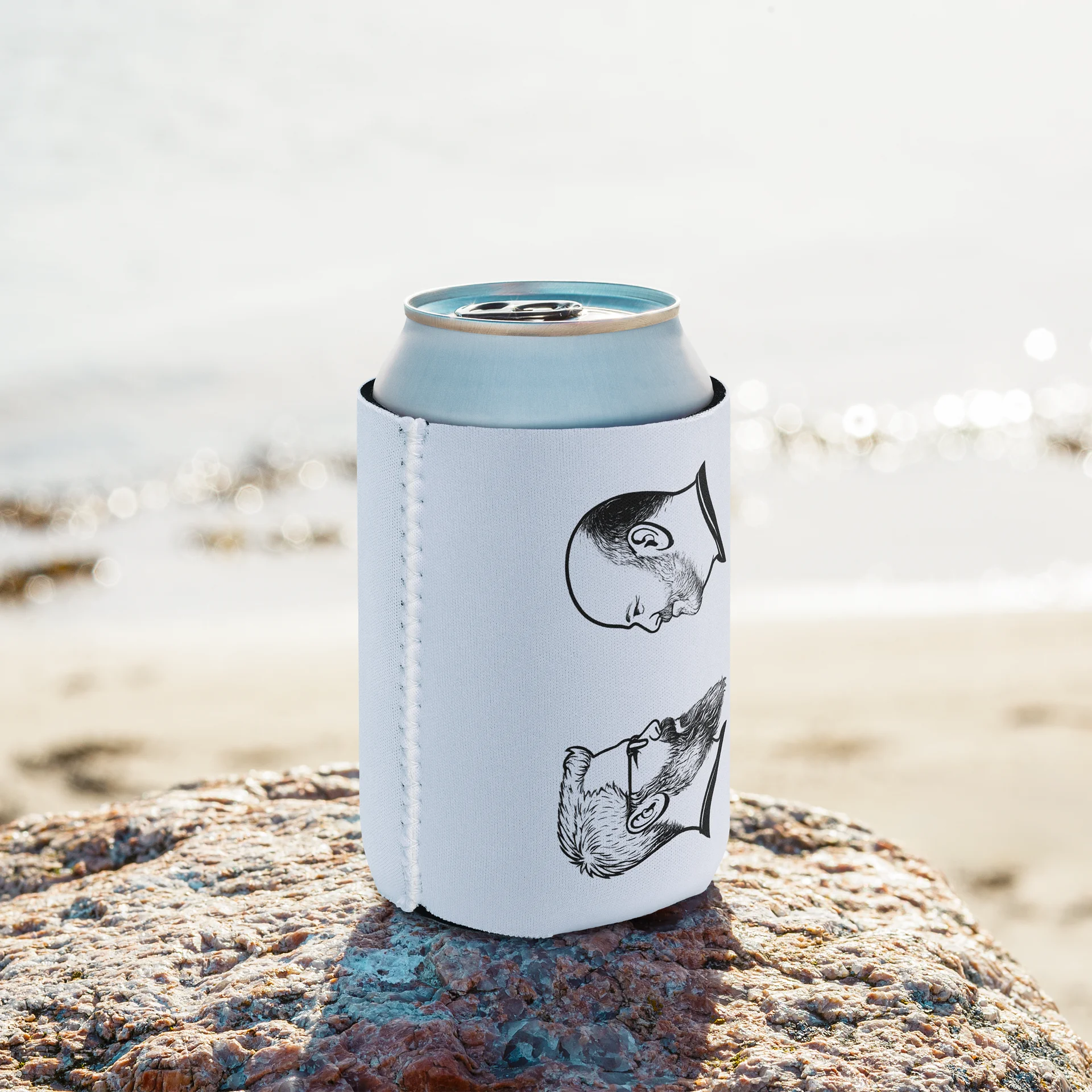 Vertical Faces logo Stubby Holder product image (8)