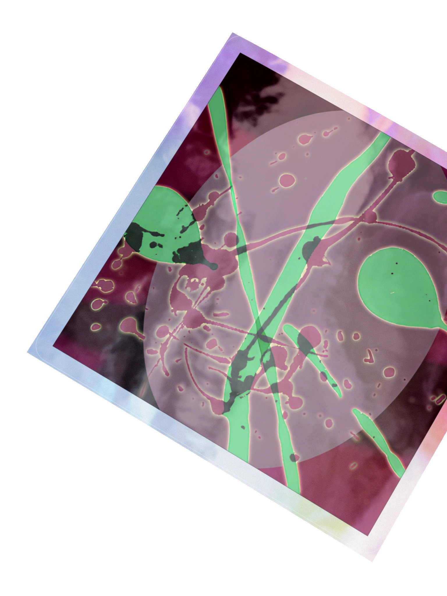 Oval Nocturne — Holographic Kiss‑Cut Sticker Sheet product image (2)