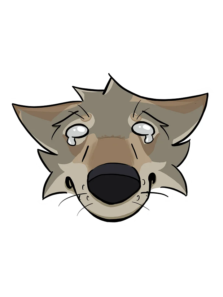 Sad Wolp Sticker product image (1)