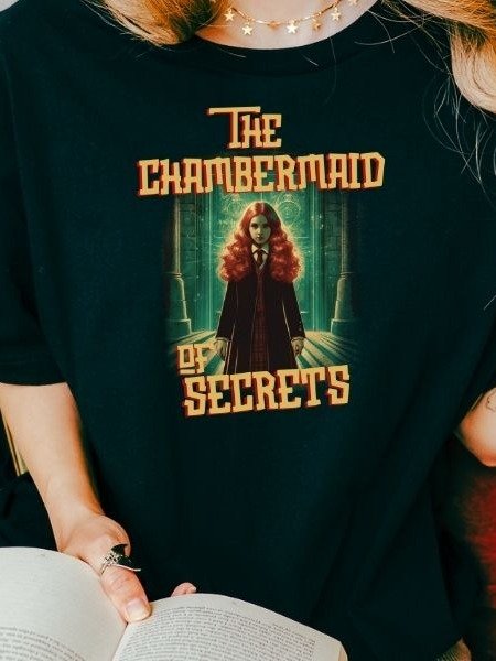 Ginny Chambermaid of Secrets Funny Vintage Pulp Mystery Harry Potter Shirt product image (2)