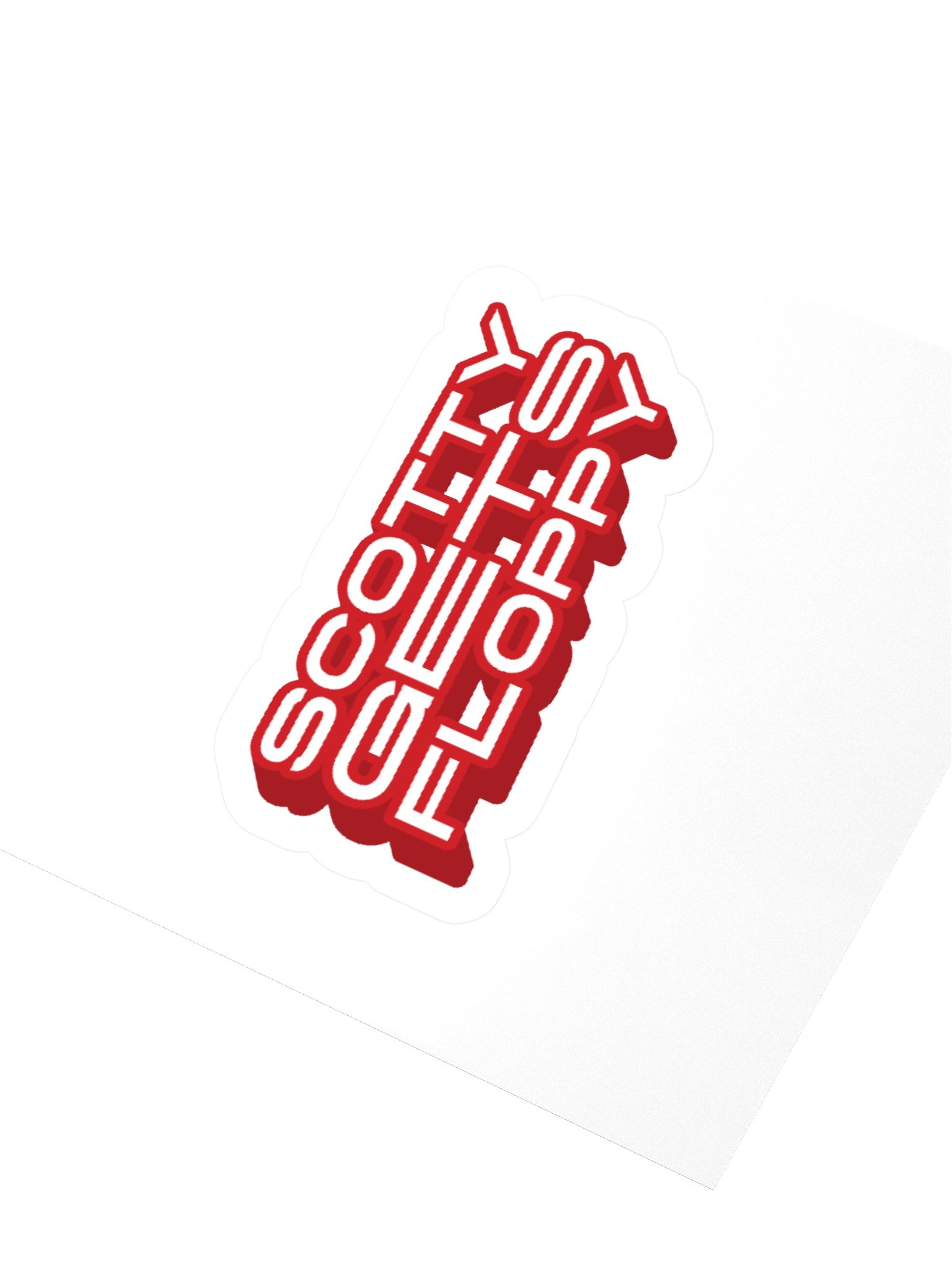 Red Popout Sticker product image (3)