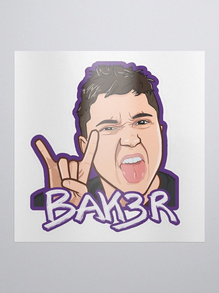 Bak3r Rockn Out Sticker product image (1)