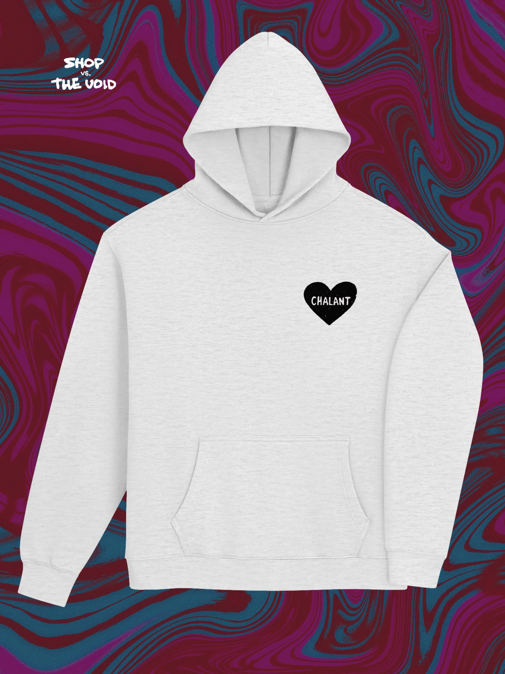 < CHALANT 3 black embroidered heavyweight hoodie product image (9)