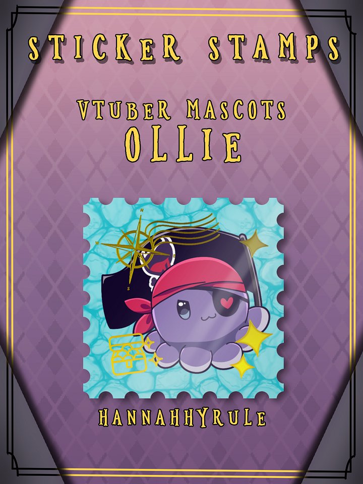 Sticker Stamps - Vtuber Mascots - Ollie product image (1)