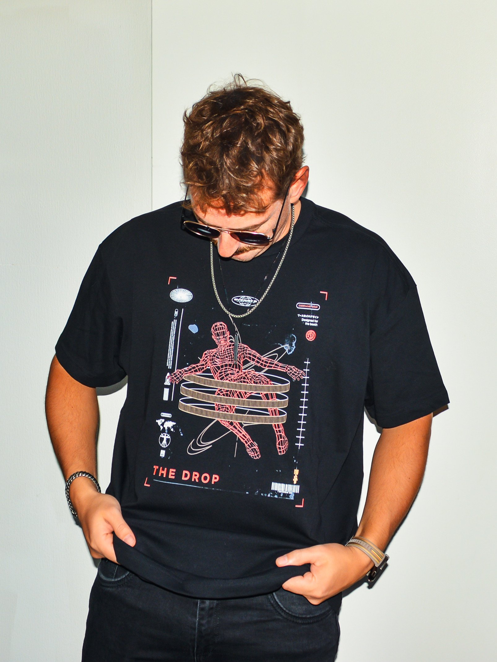 DJ Shirt – Drop: DOS, Wireframe, Falling product image (4)
