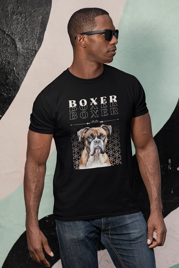 Dark Color Boxer Dog Regular Fit T-shirt product image (2)