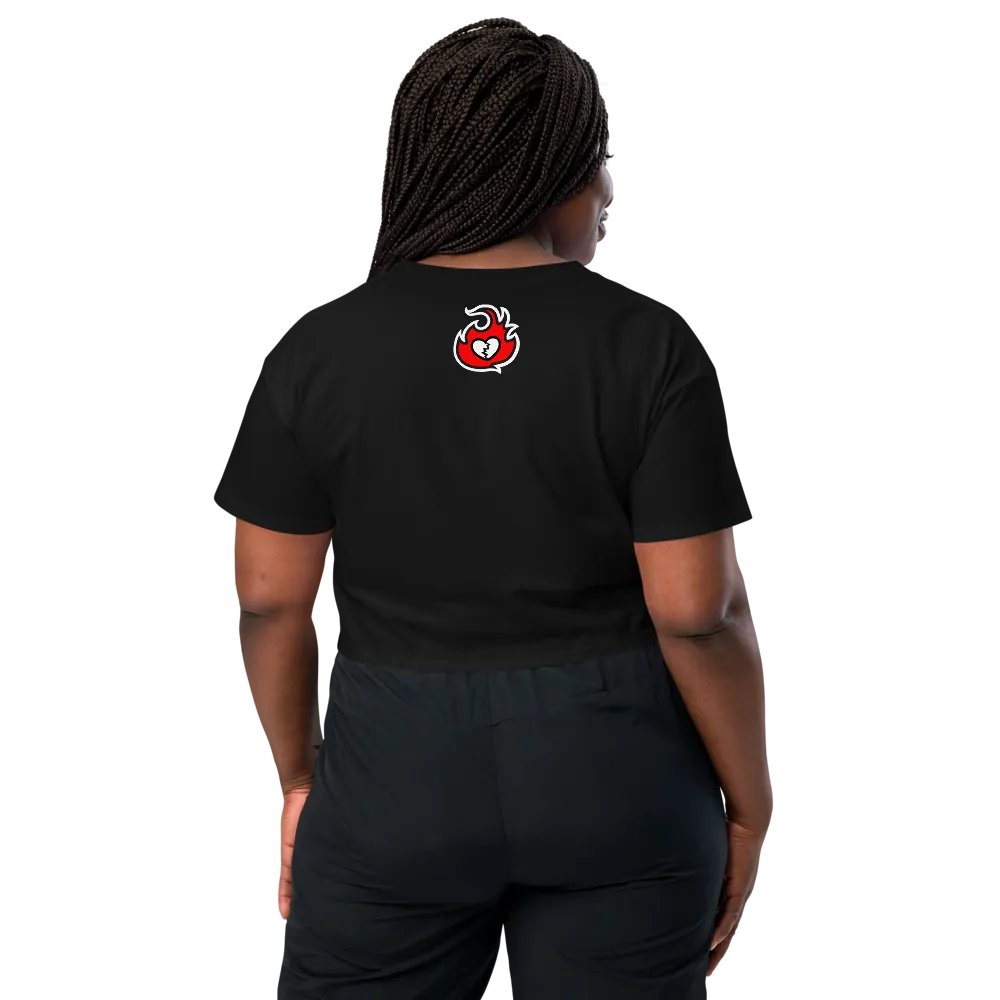 Heartbreaker Virtual Meow // Crop Top - Black and Red product image (6)