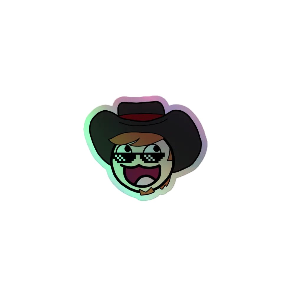 aid00t Epic Face Emote Sticker Sheet (Holographic) product image (1)