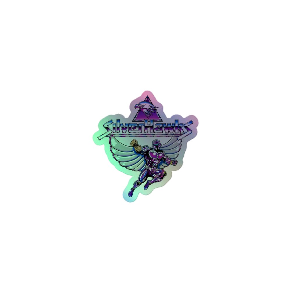 SilverHawks Retro Tribute Holofoil Sticker product image (1)