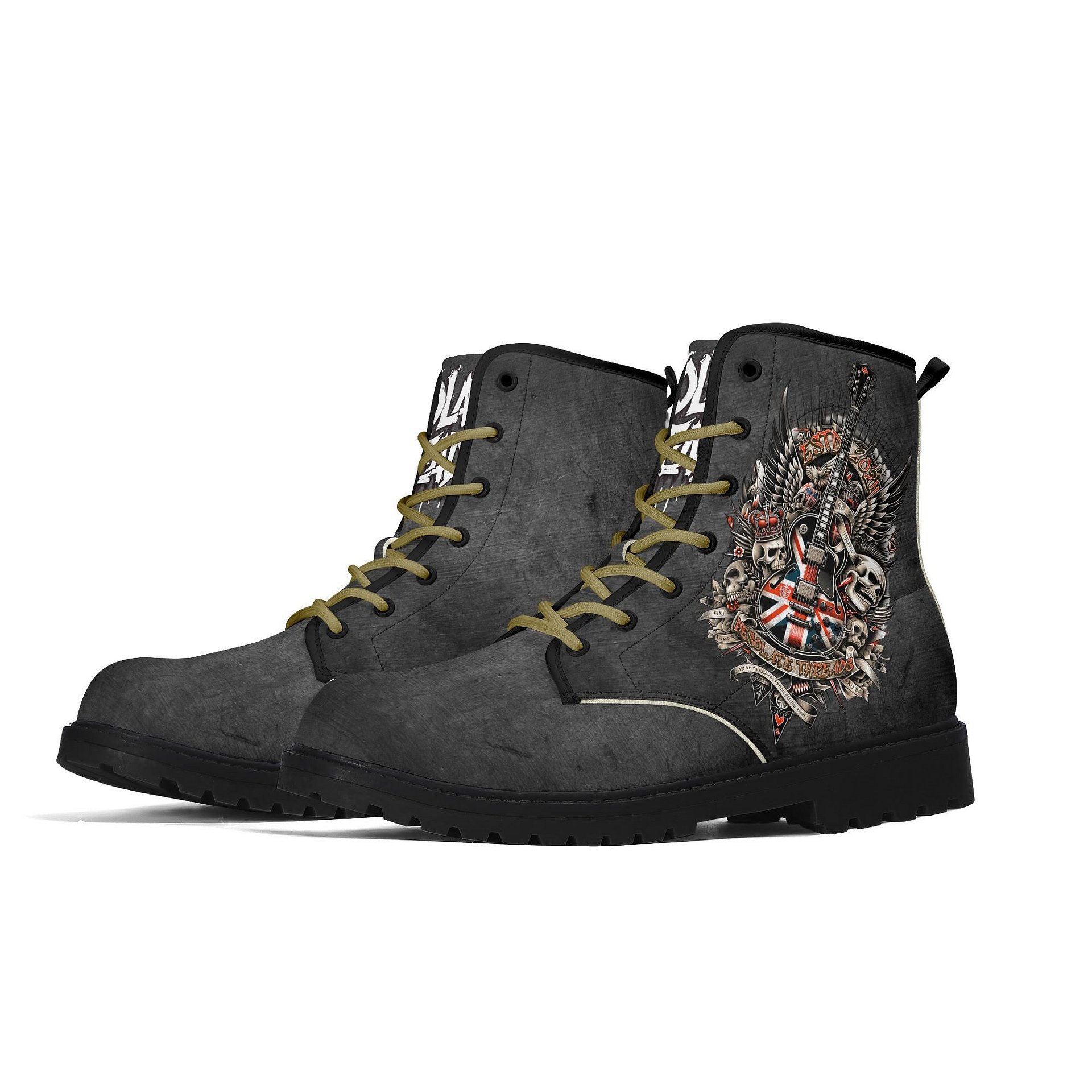 The Men King of Rock Leather Boots product image (1)