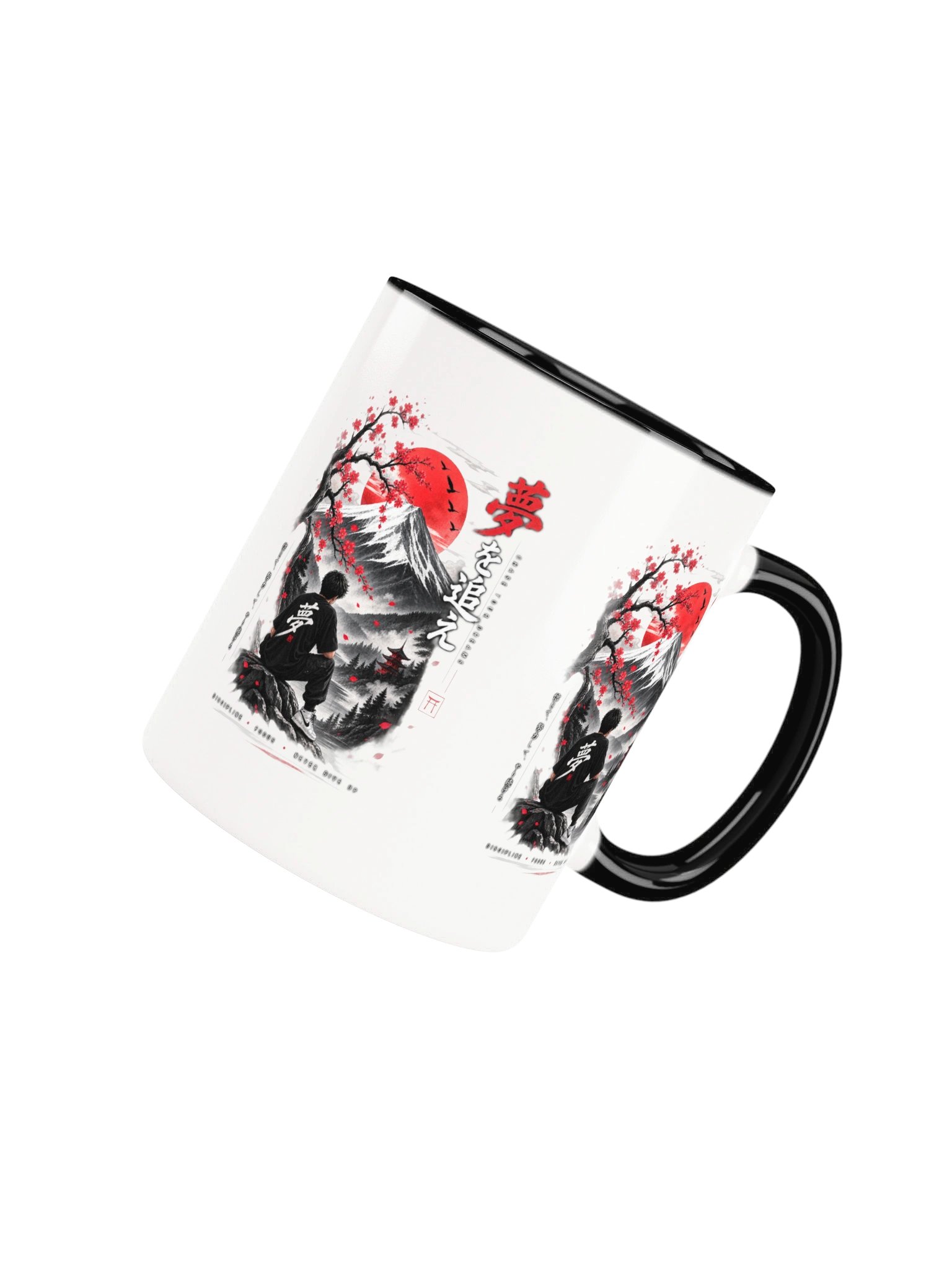 Japanese Samurai Mountain Mug – Red Sun Japanese Aesthetic Coffee Cup product image (31)
