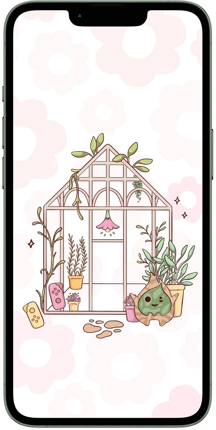Greenhouse Flower Phone Background product image (1)