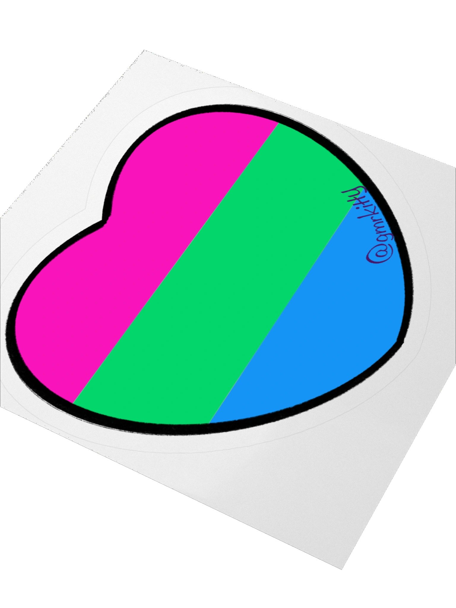 PolyS Pride Heart Sticker product image (8)