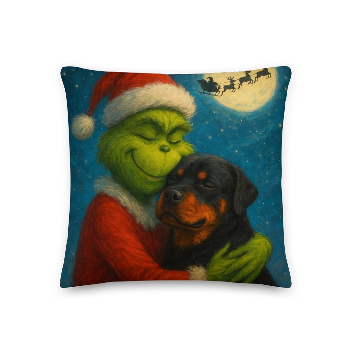 The Grinch Who Stole A Rottweiler All-Over Print Pillow product image (1)