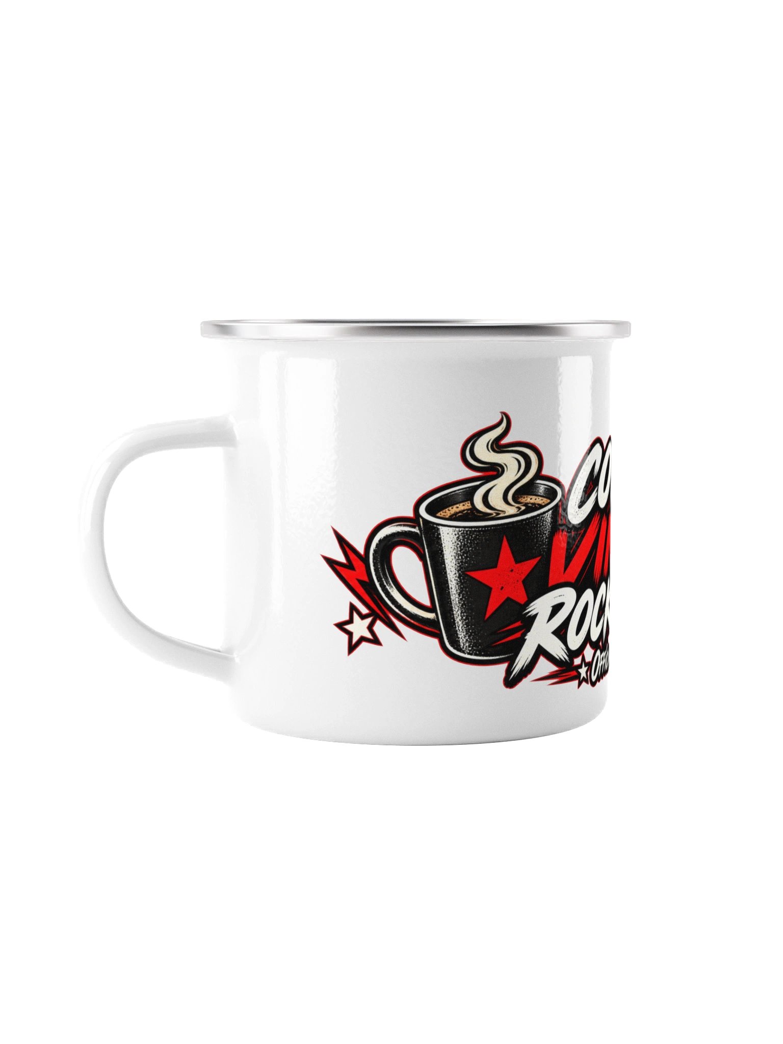 Coffee, Vinyl & Rock N’ Roll Camp Mug product image (1)