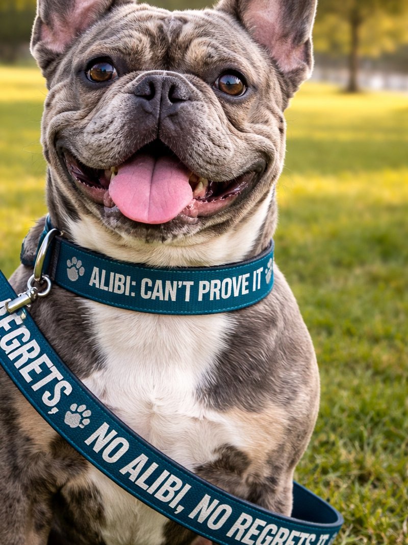 No Alibi No Regrets Dog Collar and Leash Set product image (19)