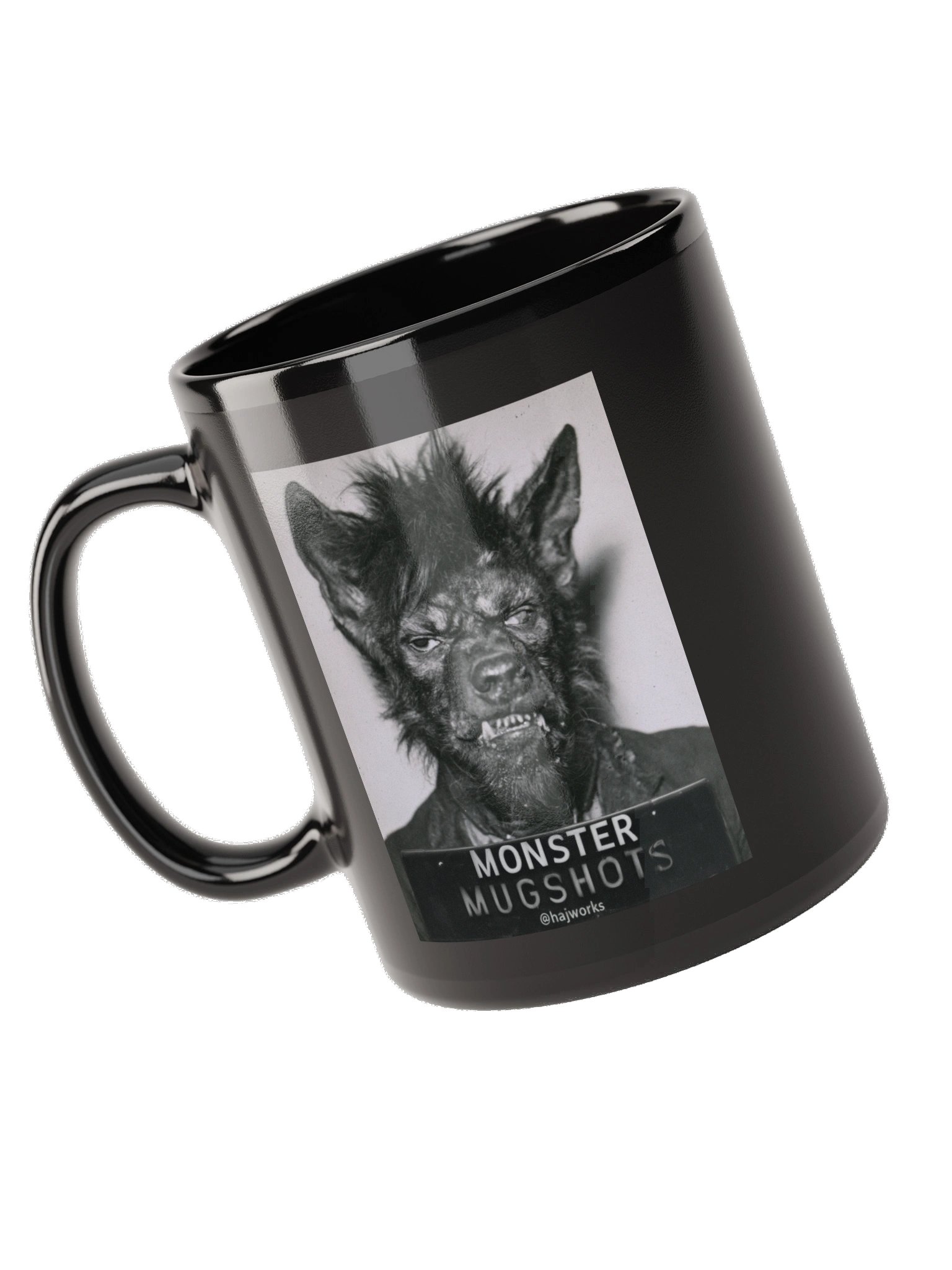 Monster Mugshots No. 003 - Black Ceramic Mug product image (5)