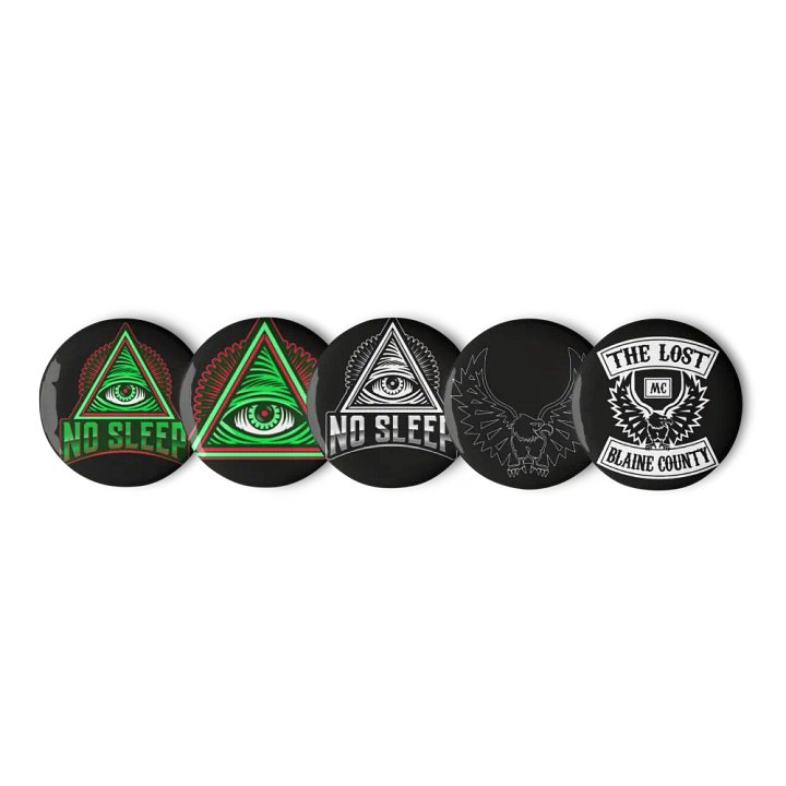 NOSLEEPRP Buttons/Pins (THELOSTMC Variant) product image (1)