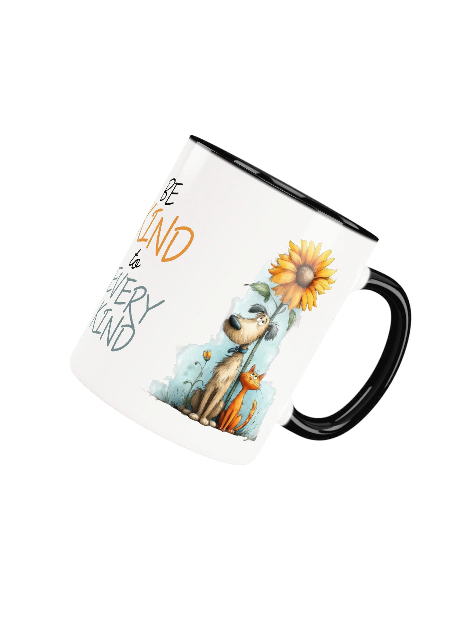 Sunflower Dog and Cat Mug, product image (31)