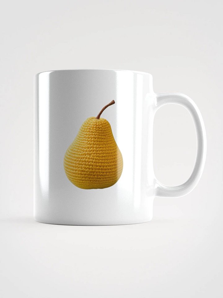 CozyAvocado White Glossy Pear Mug #2 product image (1)