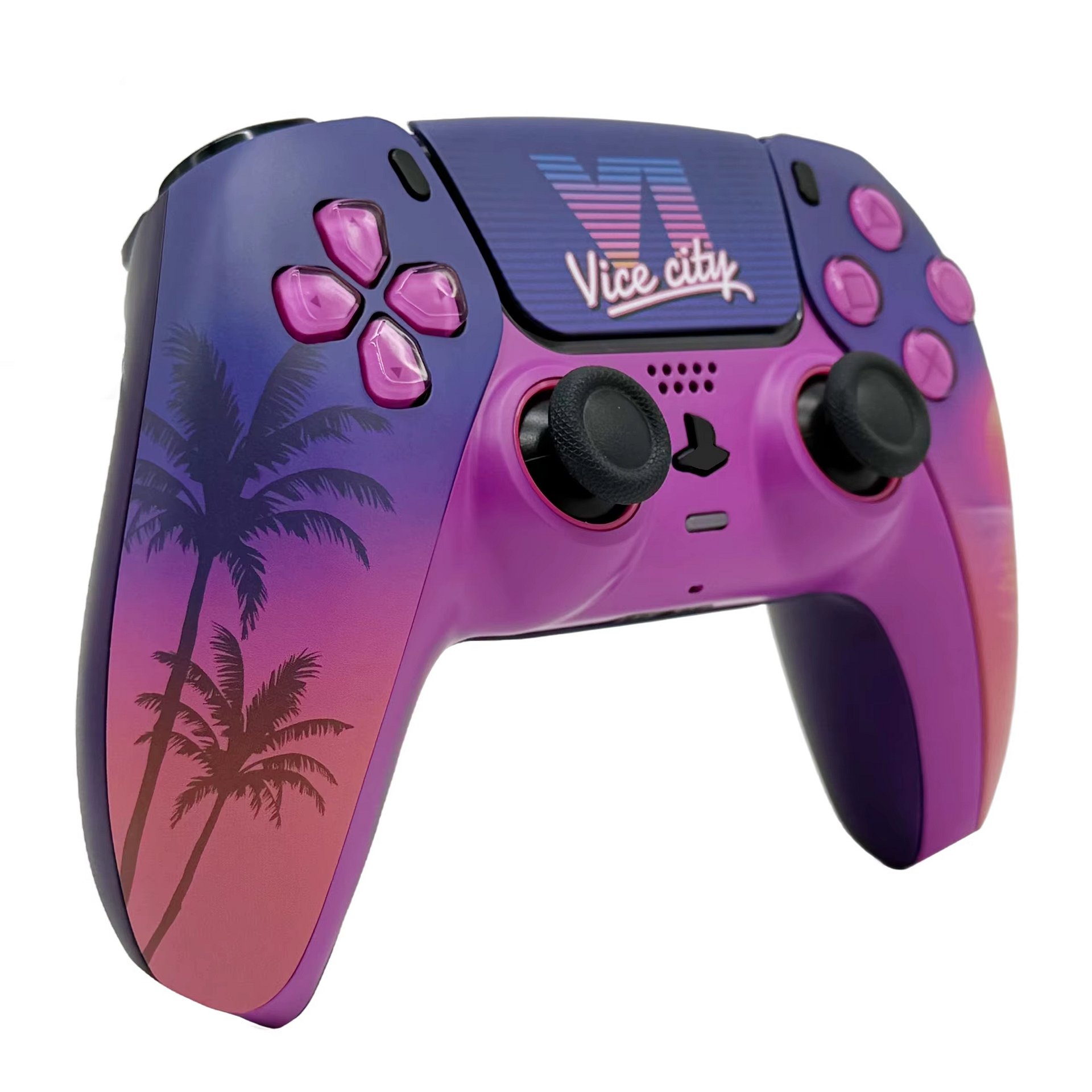 Vice City Inspired PS5 Controller Shell product image (4)