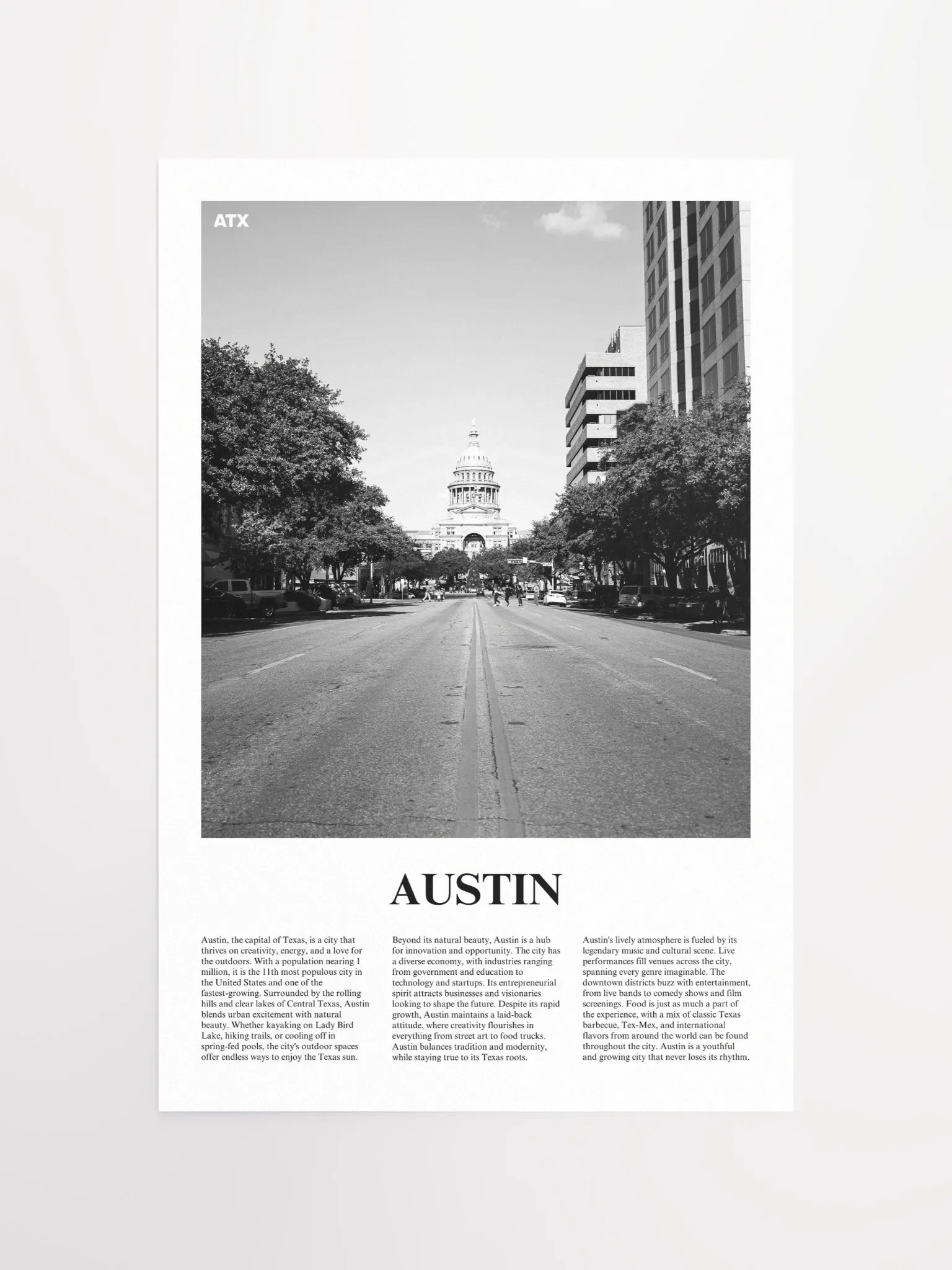 Austin 03 Newspaper Poster product image (11)