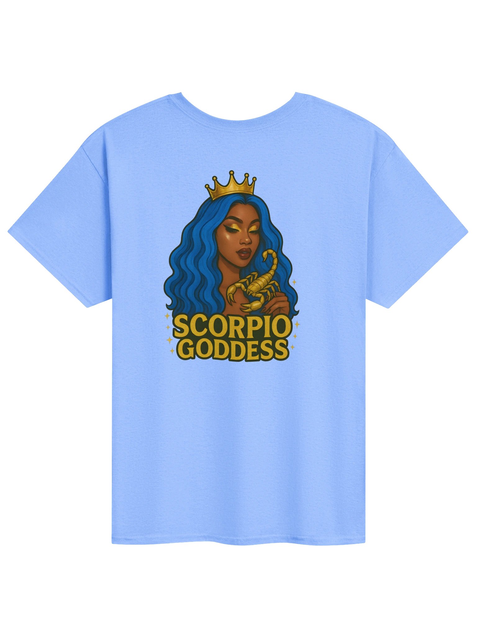 Royal Blue Scorpio Goddess Gold Tee product image (42)