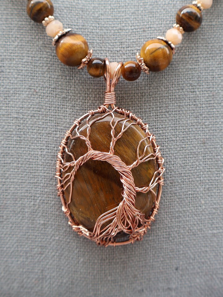 Tigereye Tree of Life Necklace product image (2)