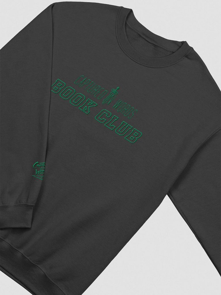CiW Book Club - Embroidered Crewneck Sweatshirt (Green Text) product image (1)