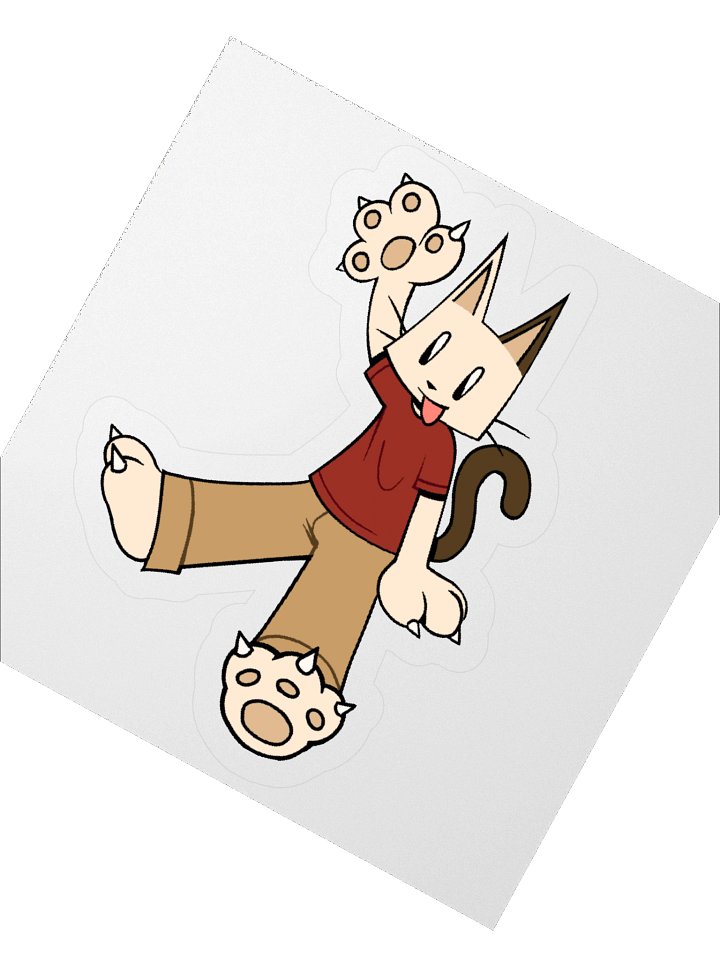 Katie waving sticker product image (2)