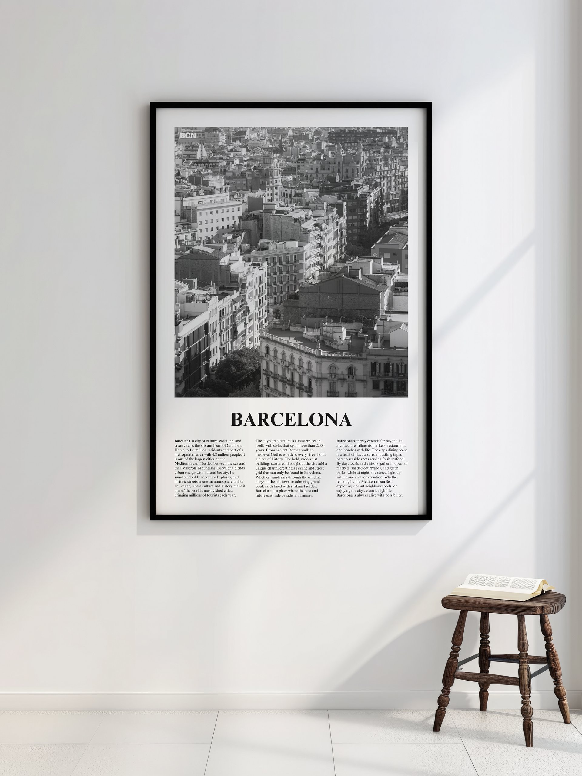 Barcelona 02 Newspaper Poster | Framed product image (2)