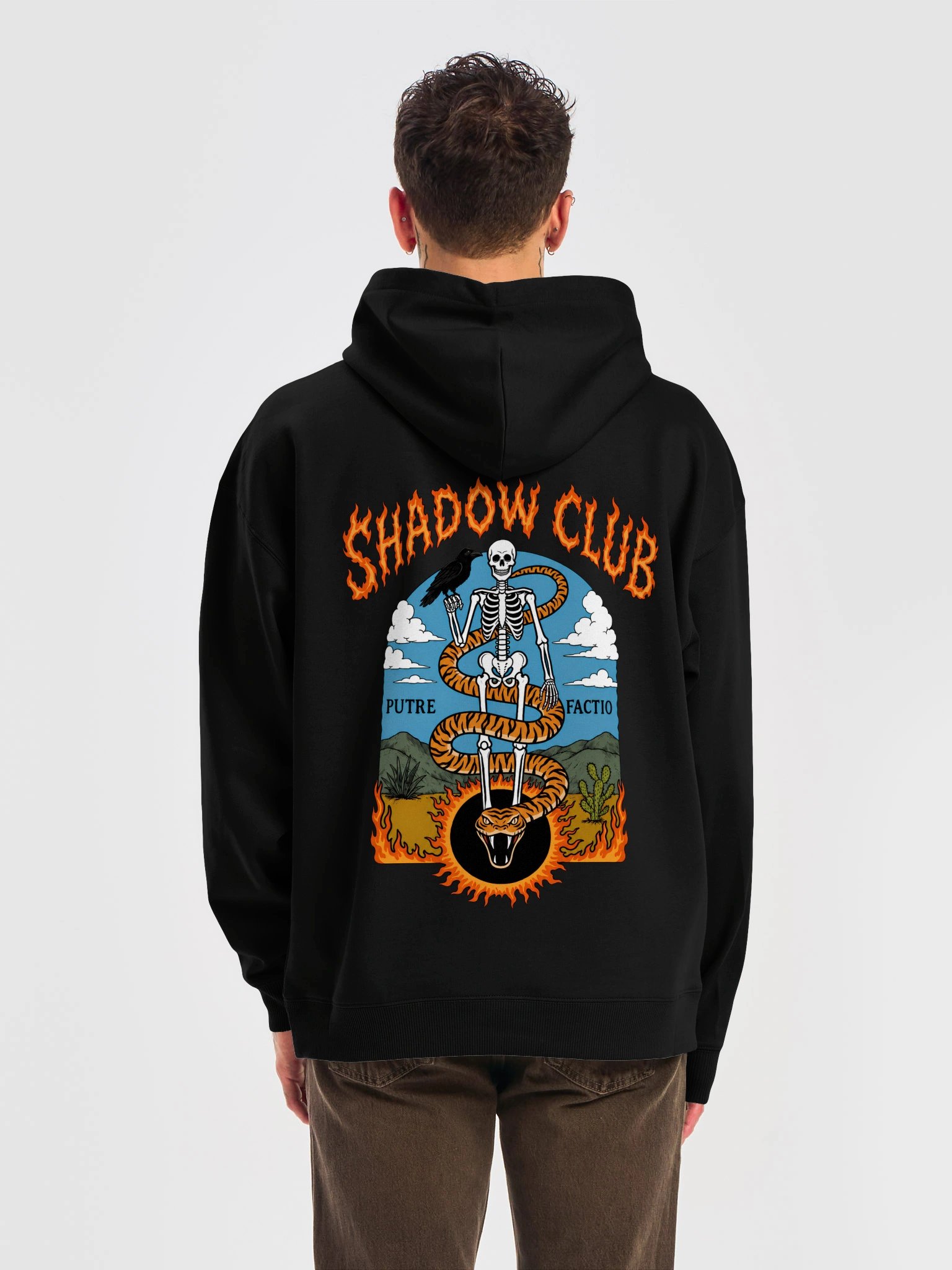 Hoodie relaxed Coton Bio Poids Lourd mixte - PUTREFACTIO product image (6)