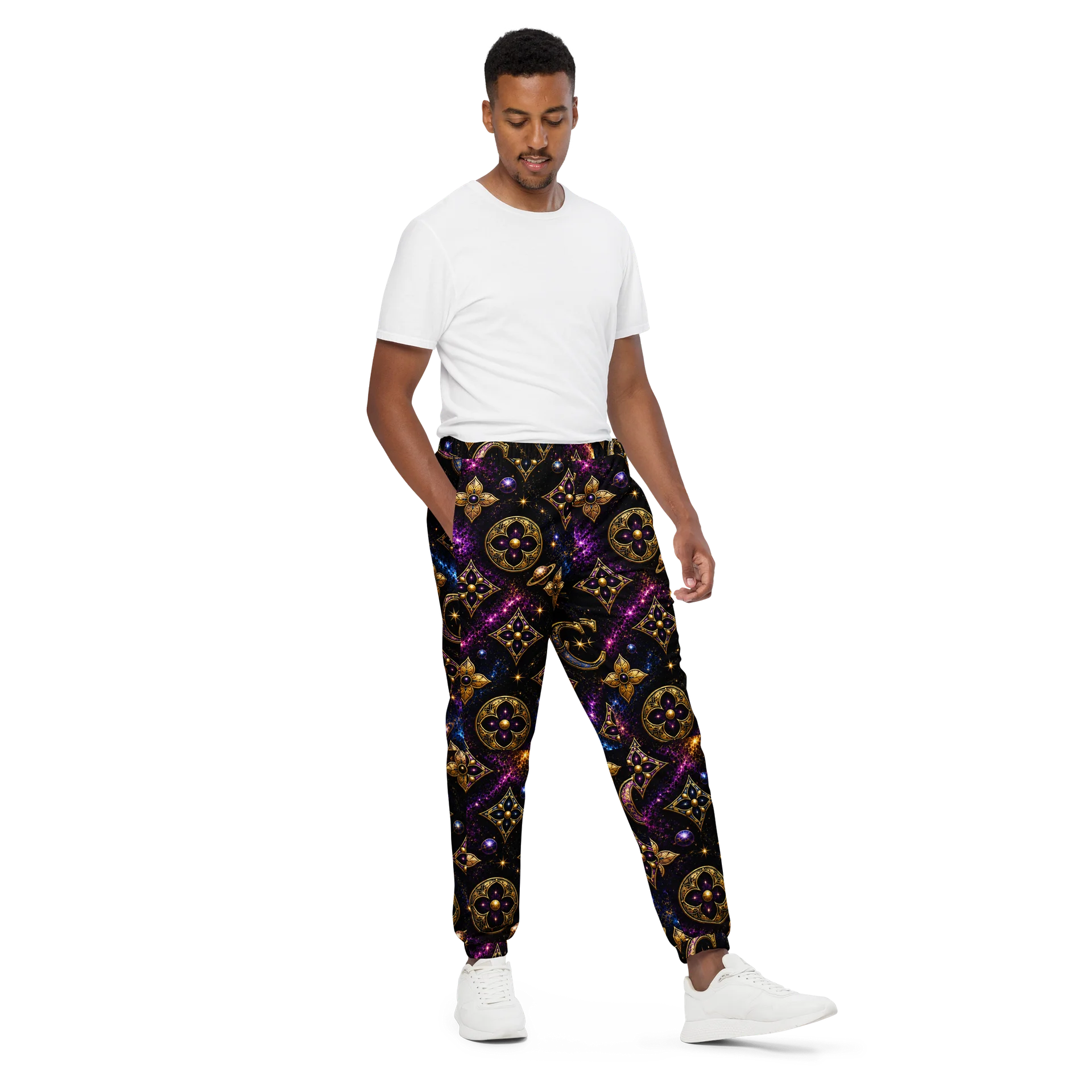 Cosmic Clarity Luxe Designer Inspired Track Pants product image (2)