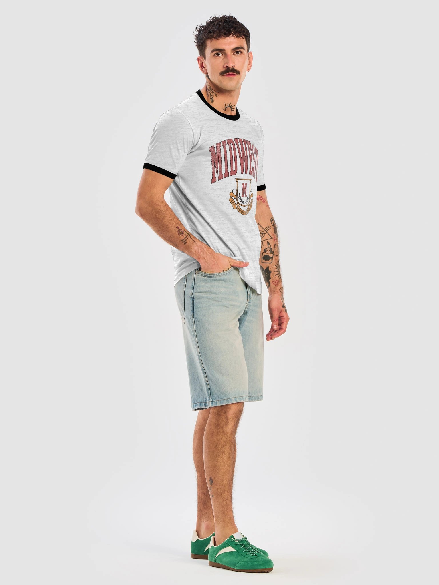 Midwest Vintage Shield Ringer Tee product image (7)