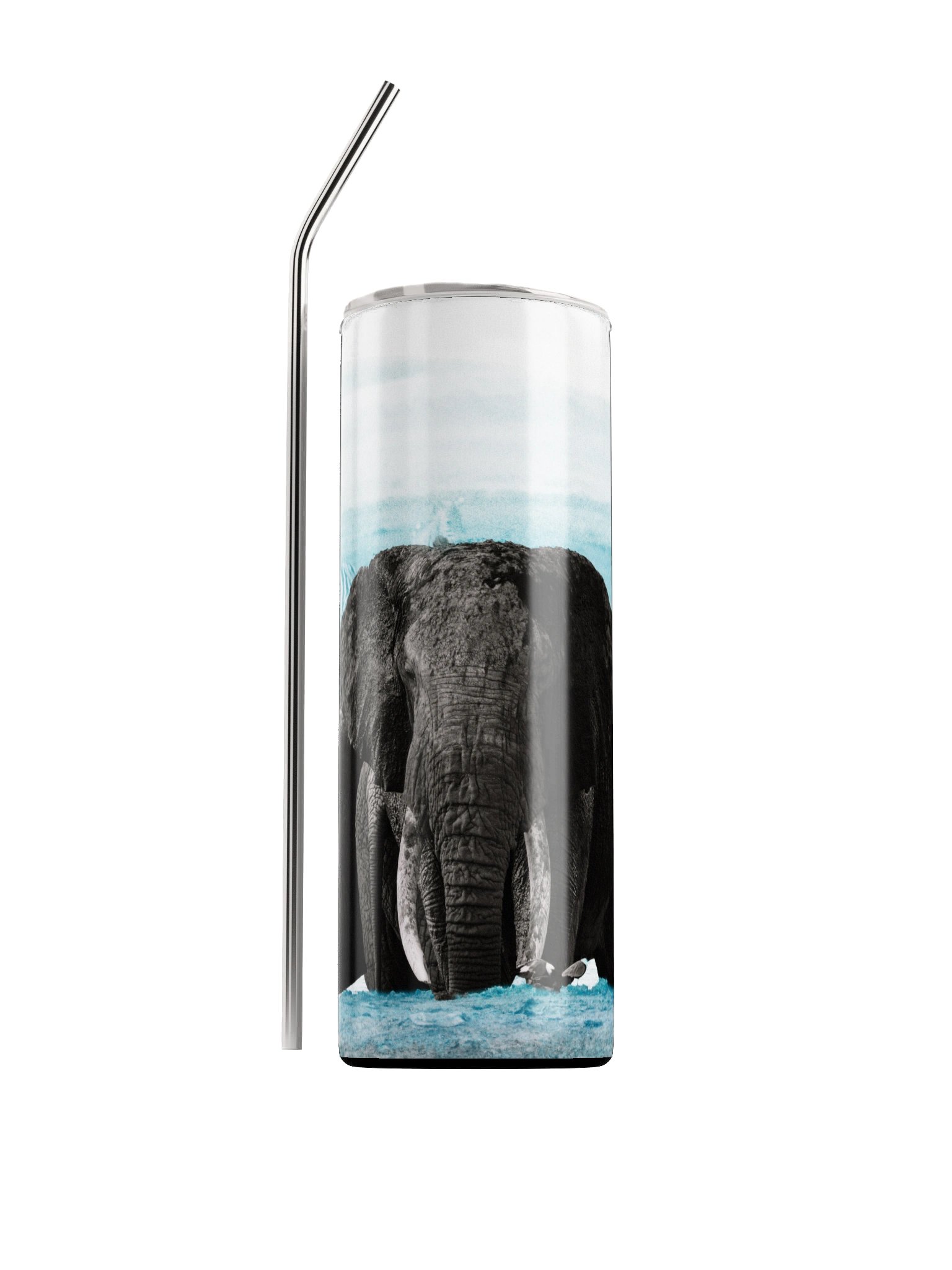 Elephant Watercolor Art Tumbler product image (1)
